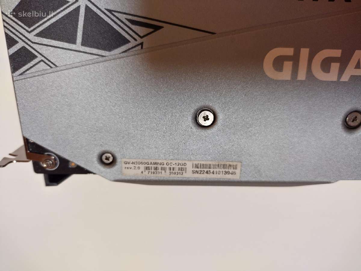 Gigabyte Rtx 3060 Gaming Oc Rev. 2.0 12gb - nuotraukos Nr. 8