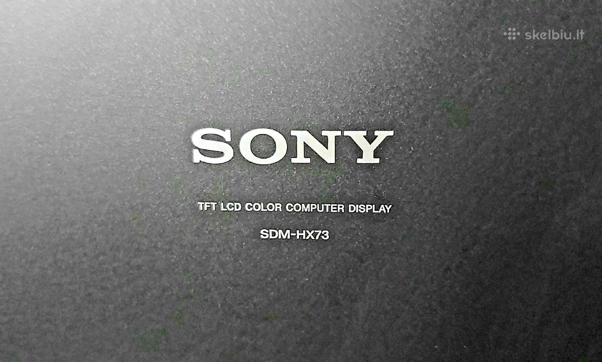 Sony Sdm-hx73 17" LCD monitorius – Dvi, Vga, garsi - nuotraukos Nr. 6
