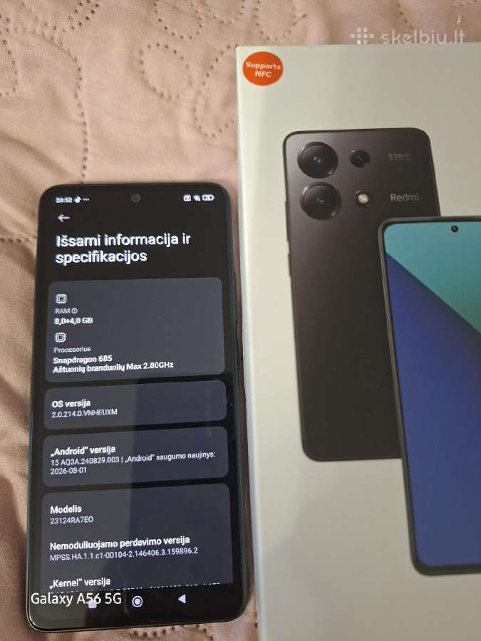 Xiaomi Redmi Note 13 8x256 GB - nuotraukos Nr. 6