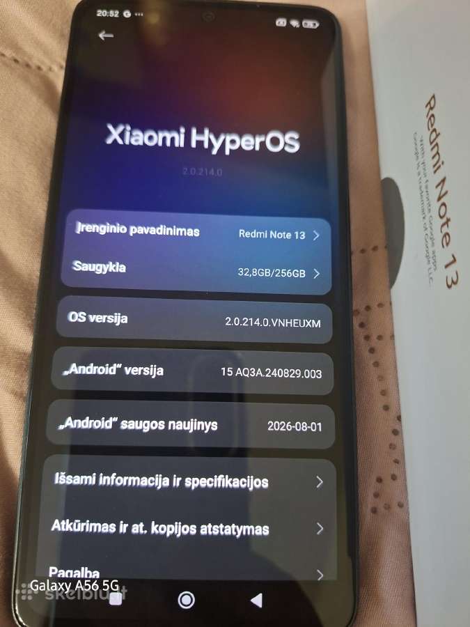 Xiaomi Redmi Note 13 8x256 GB - nuotraukos Nr. 7