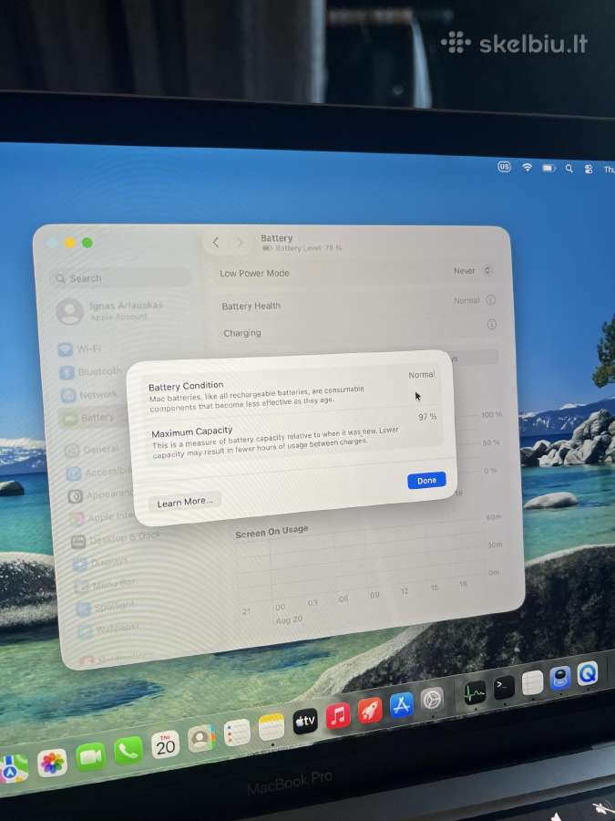 MacBook Pro 13 M1 - nuotraukos Nr. 5