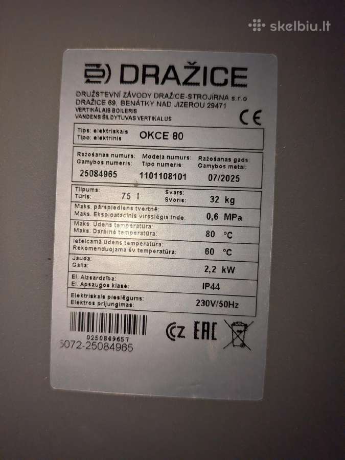 Dražice Okce 80 boileris - nuotraukos Nr. 2