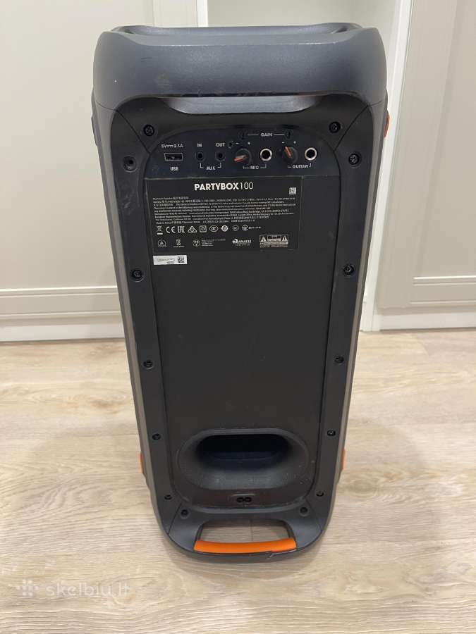 Jbl Partybox 100 kalonėlė, garsiakalbis - nuotraukos Nr. 4