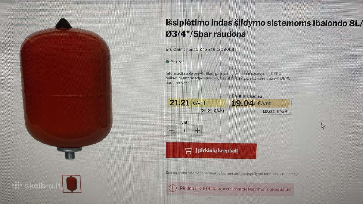 Issipletimo indas 8 ltr - nuotraukos Nr. 2