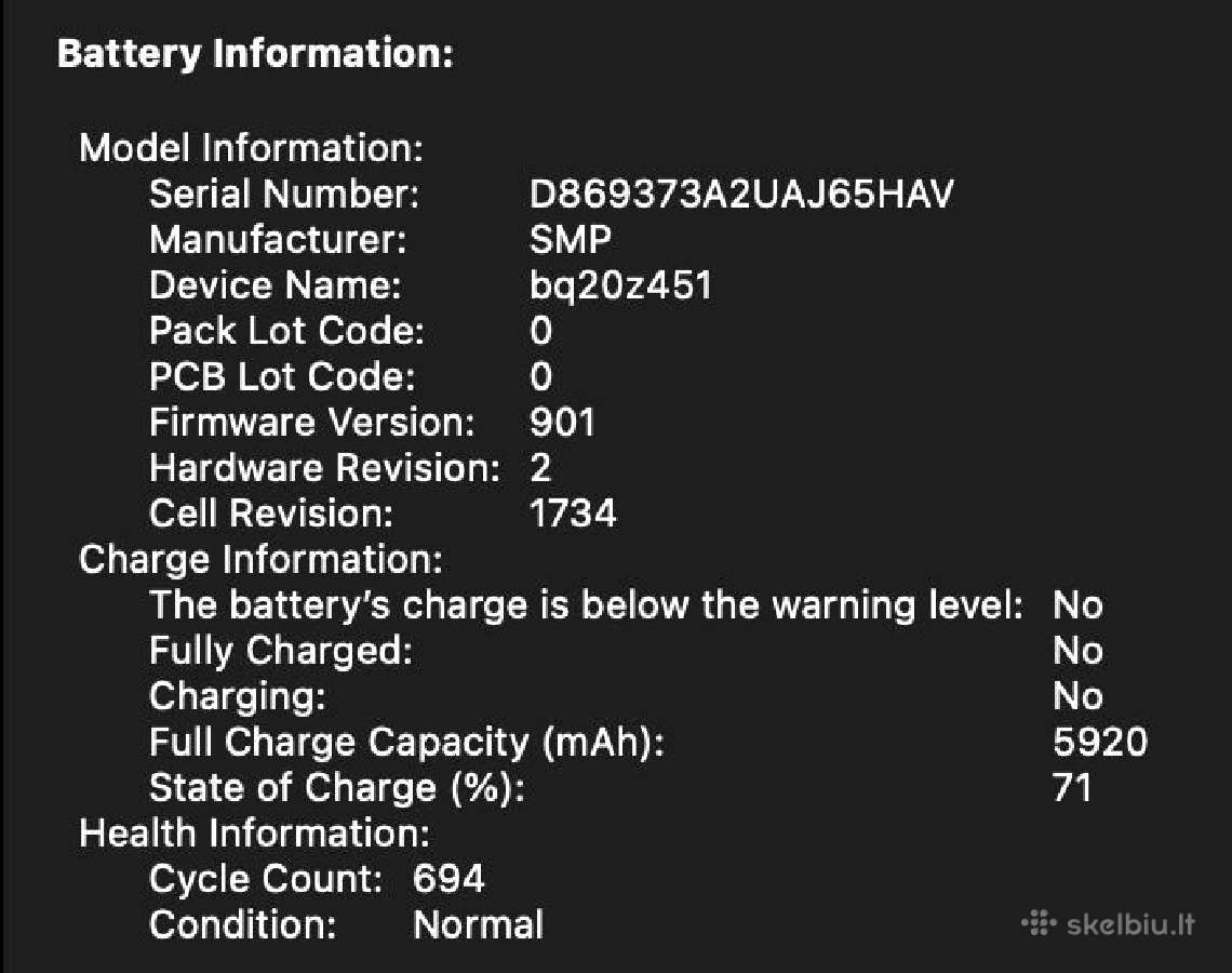 MacBook Pro 15 i9 32gb RAM 512gb - nuotraukos Nr. 8