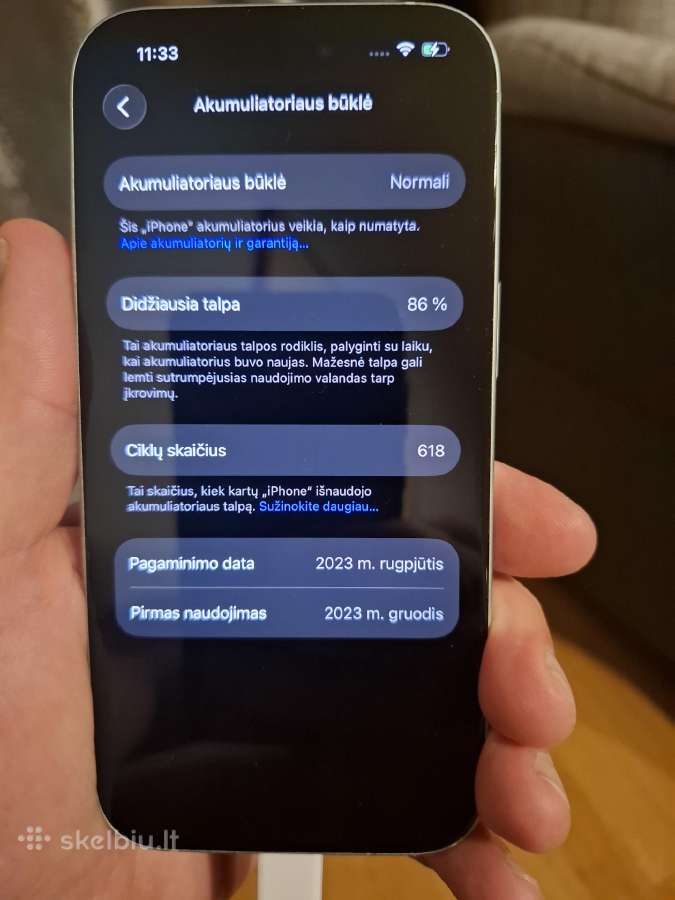 iPhone 15 128gb - nuotraukos Nr. 9