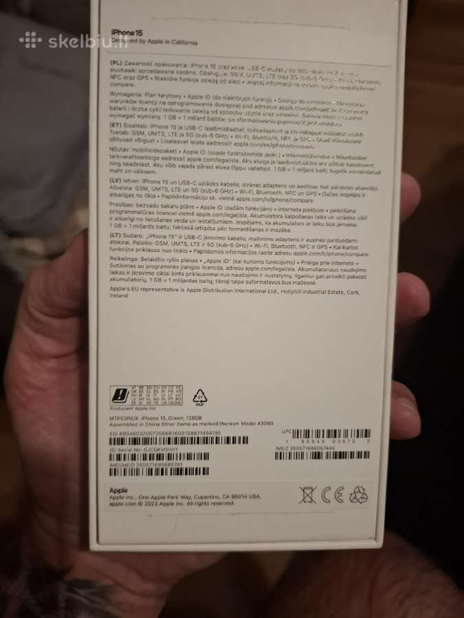 iPhone 15 128gb - nuotraukos Nr. 12