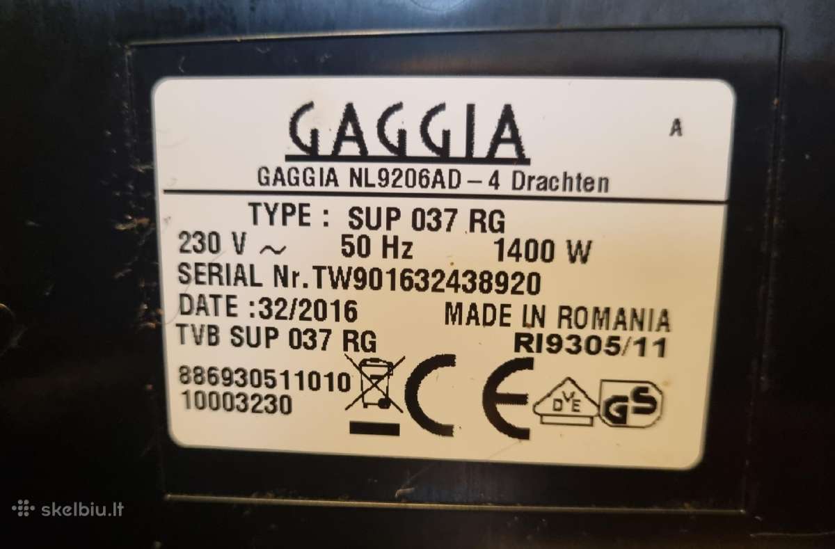 Puikios būklės Gaggia Brera kavos aparatas - nuotraukos Nr. 4