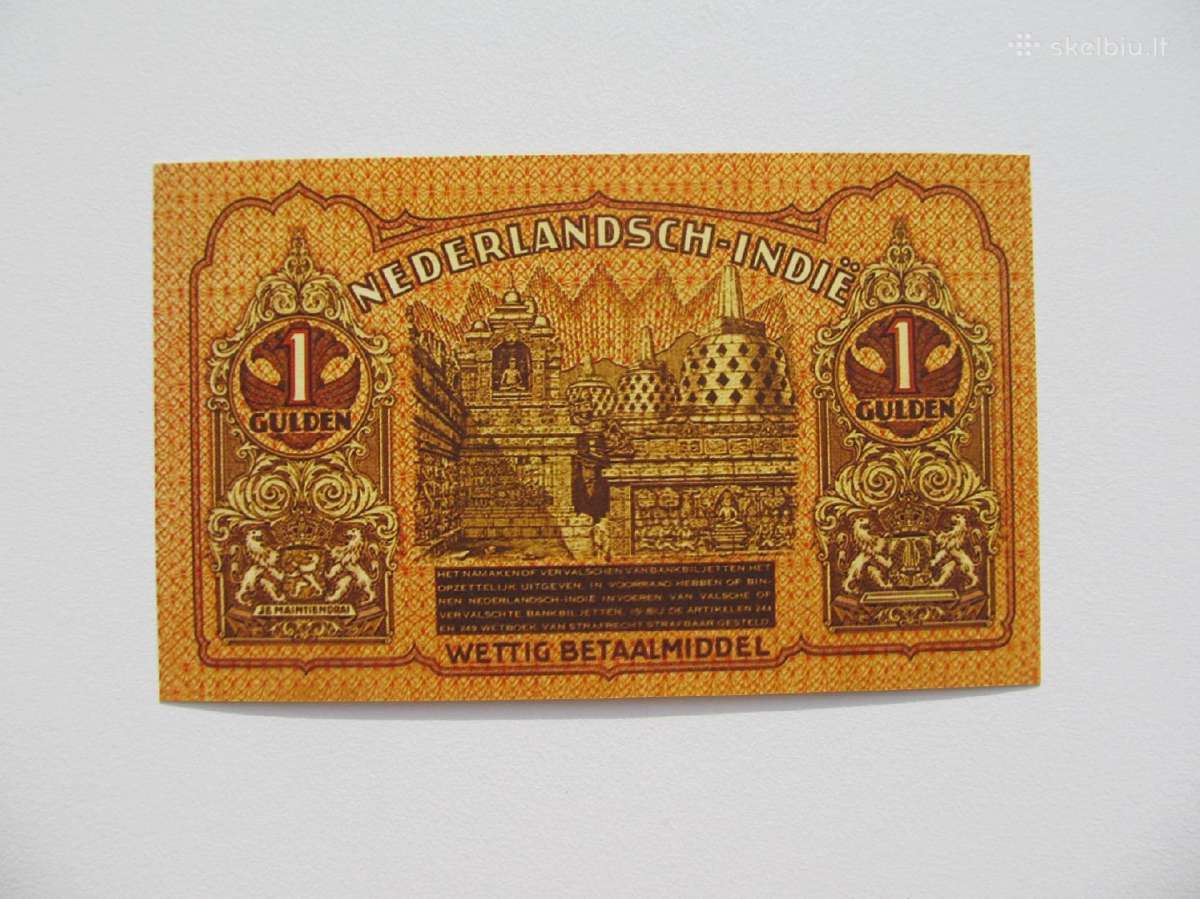 1 guldenas , Nyderlandu Indija , 1939 - nuotraukos Nr. 2