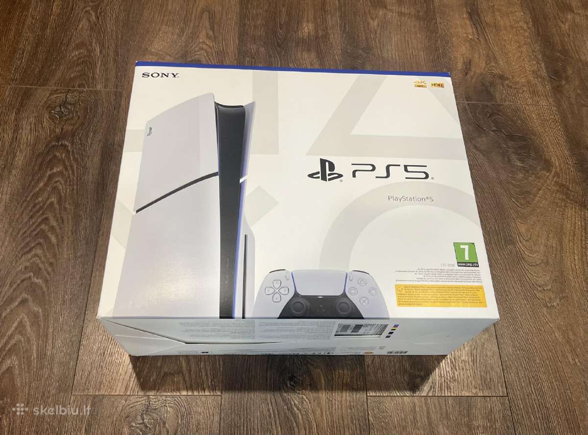 Playstation 5 Slim, Black & White, 1tb su CD - nuotraukos Nr. 11
