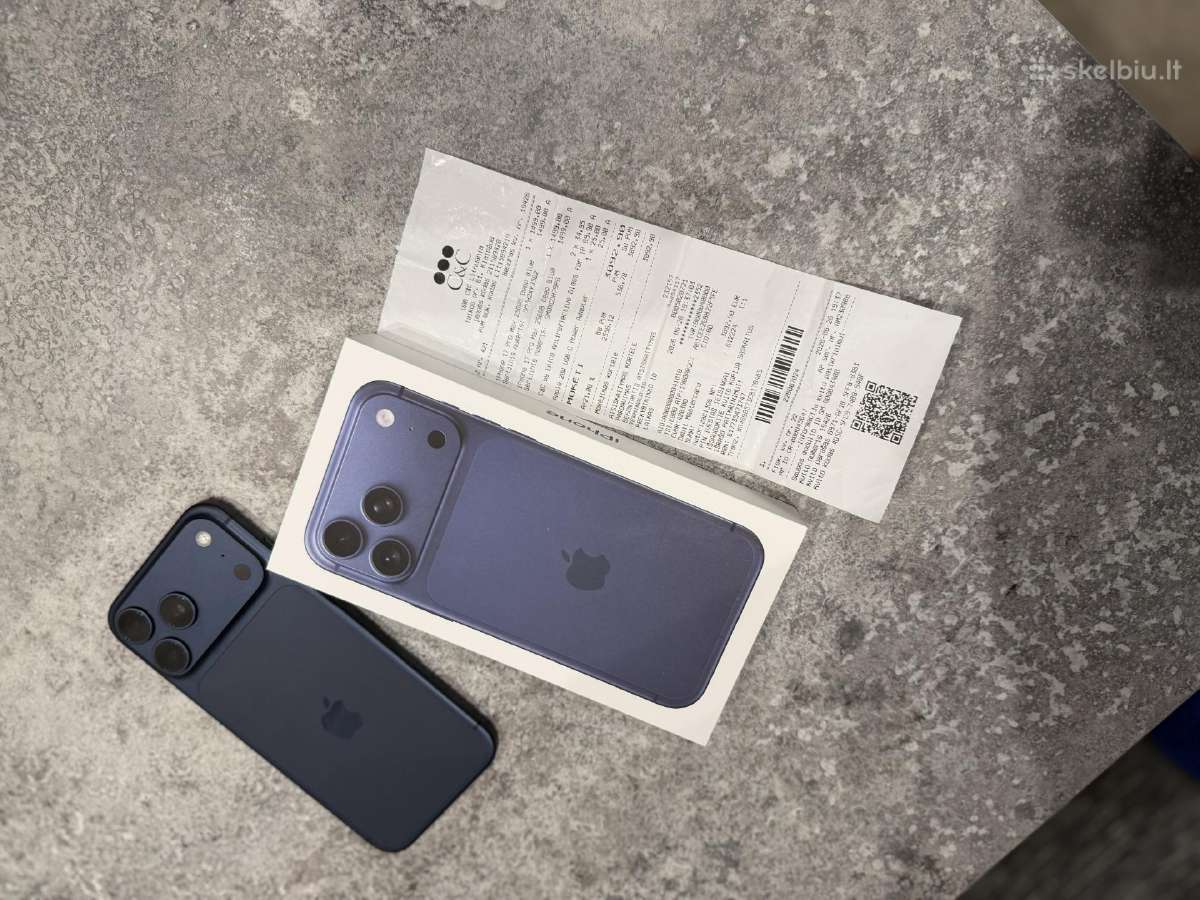 Apple iPhone 17 Pro Max 256gb Lt garantija 22men. - nuotraukos Nr. 2
