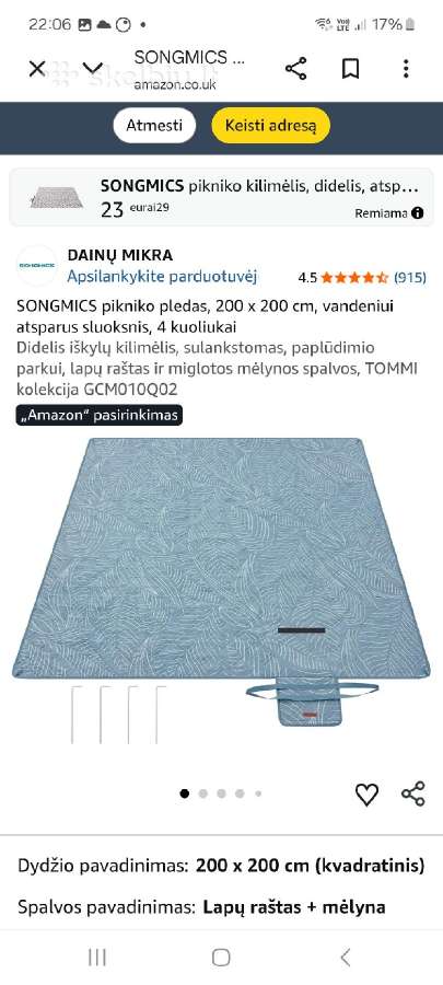 Neperšlampamas kilimėlis - nuotraukos Nr. 2