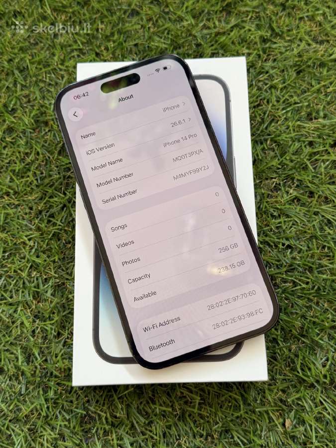 Apple iPhone 14 Pro 256gb Space Black - nuotraukos Nr. 8