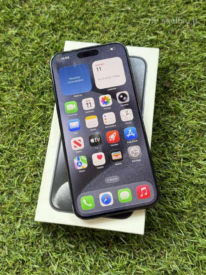 Apple iPhone 15 Pro Max 256gb Blue Titanium - nuotraukos Nr. 3