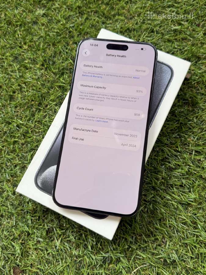 Apple iPhone 15 Pro Max 256gb Blue Titanium - nuotraukos Nr. 6