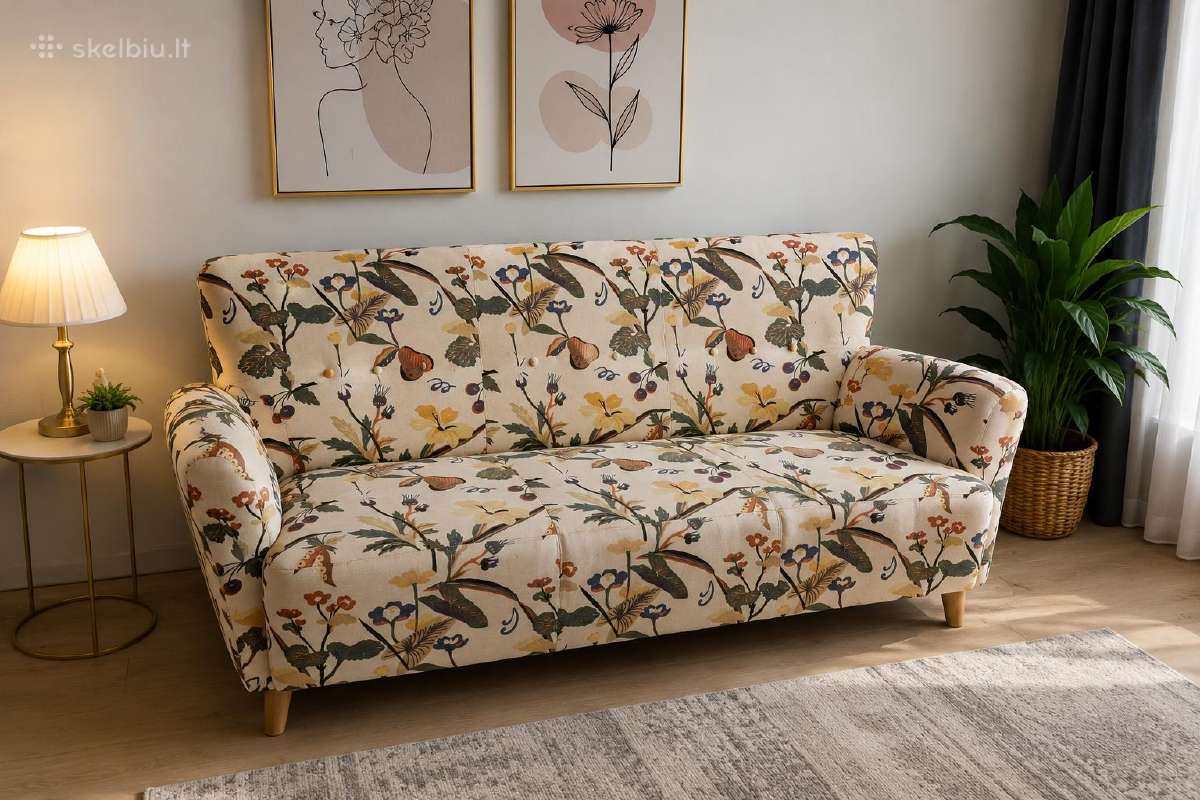 Patogi sofa, geros būklės - nuotraukos Nr. 2