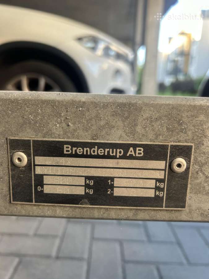 Parduodama valties priekaba Brenderup 150600ob - nuotraukos Nr. 2
