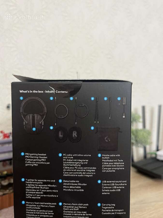 Logitech G Pro X headphones gaming - nuotraukos Nr. 2