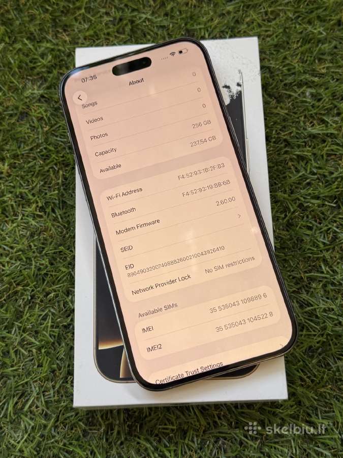Apple iPhone 16 Pro Max 256gb Natural Titanium - nuotraukos Nr. 7