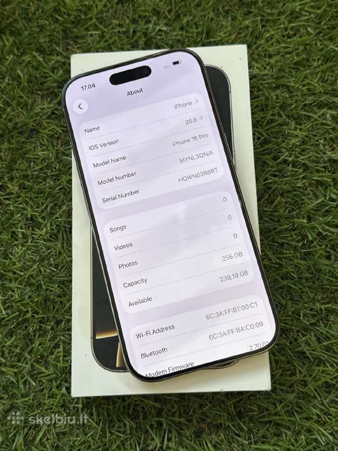 Apple iPhone 16 Pro 256gb Natural Titanium - nuotraukos Nr. 8