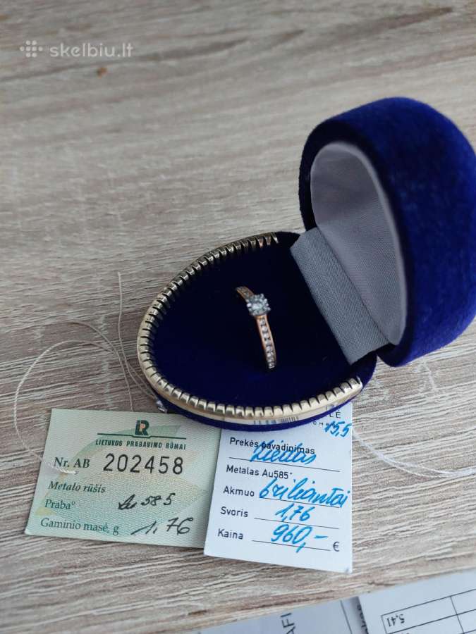 Engagement ring 15.5 size - nuotraukos Nr. 2