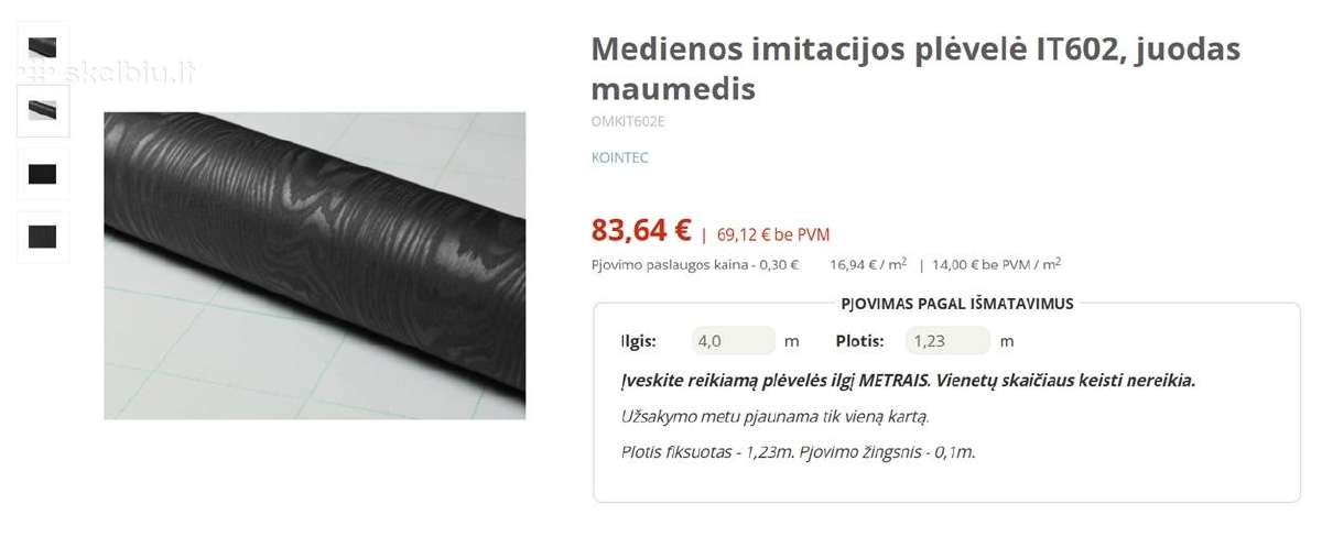 Medienos imitacijos plėvelė - nuotraukos Nr. 2