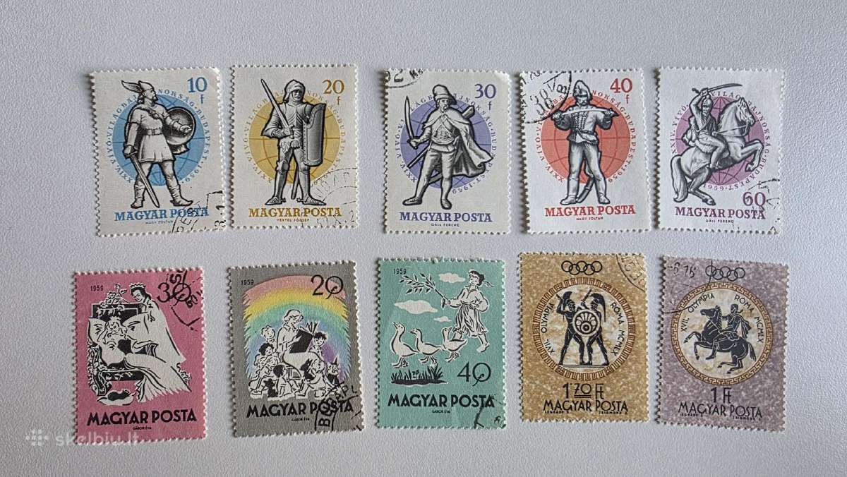 Vengrija1->įvairūs pašto ženklai ->World stamps<- - nuotraukos Nr. 20