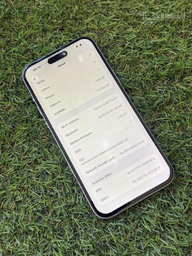 Apple iPhone 15 Plus 128gb Blue BH:100% - nuotraukos Nr. 8