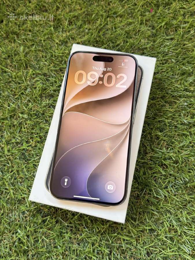 Apple iPhone 15 Pro 256gb Natural Titanium 10/10 - nuotraukos Nr. 3