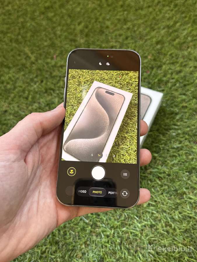 Apple iPhone 15 Pro 256gb Natural Titanium 10/10 - nuotraukos Nr. 9
