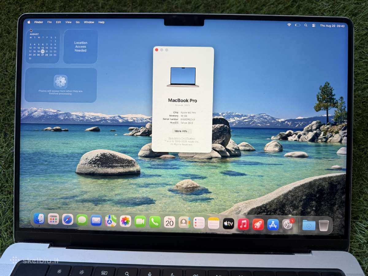 Apple MacBook Pro 14 M2 Pro 16/512gb - nuotraukos Nr. 5