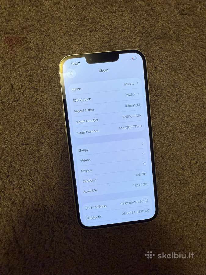 iPhone 13 128gb - nuotraukos Nr. 7