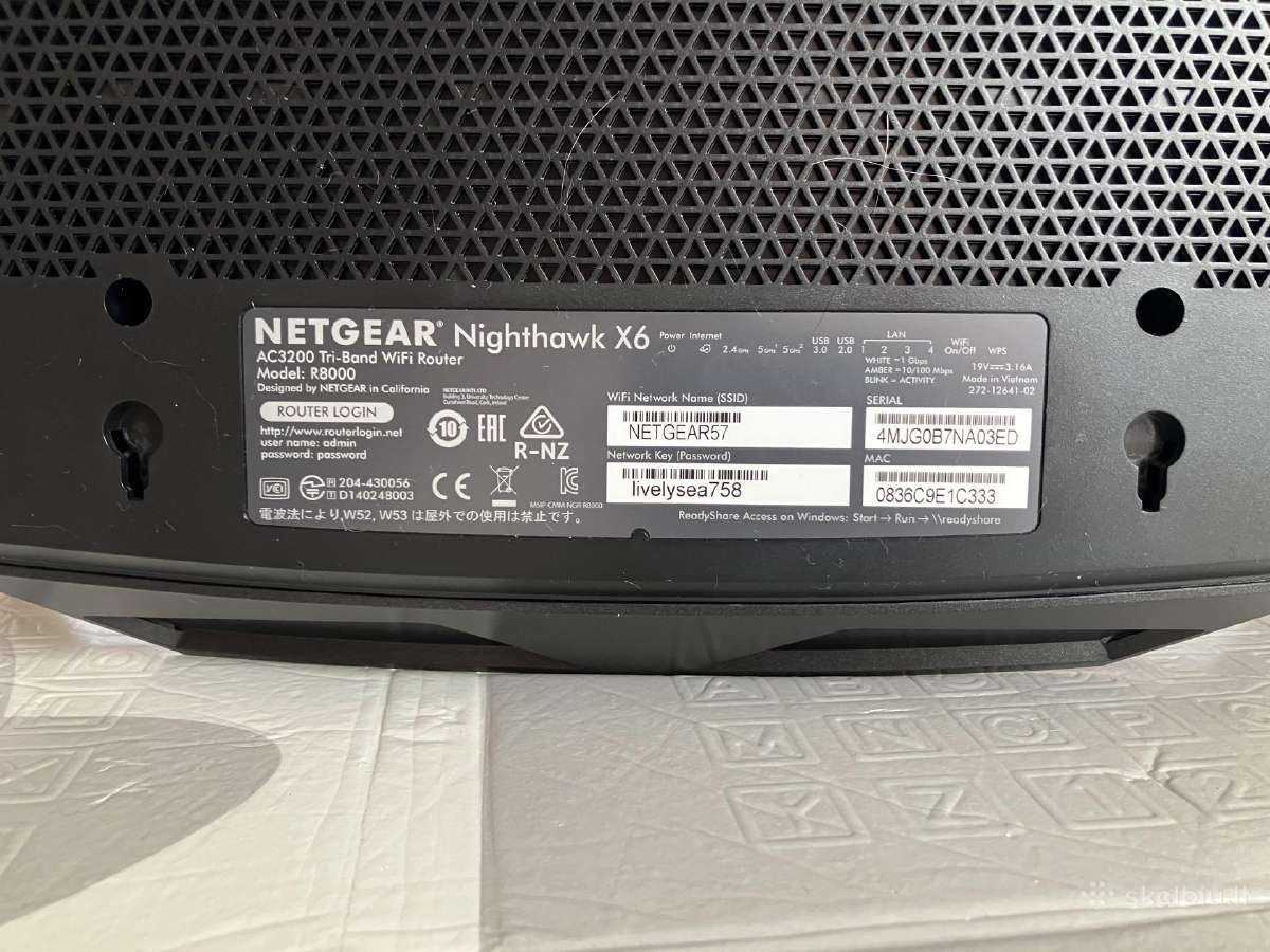 Maršrutizatorius Netgear Nighthawk X6 (R8000) - nuotraukos Nr. 5