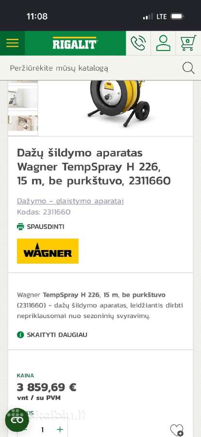 Dažų pašildytojas - nuotraukos Nr. 3