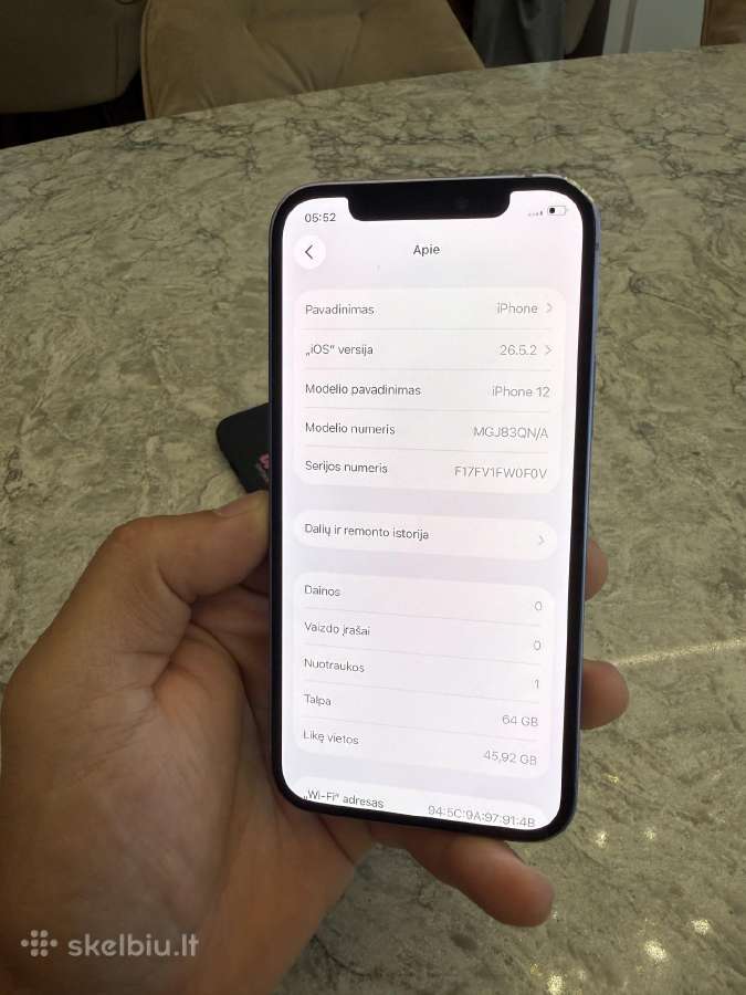 iPhone 12, 64gb 84% - nuotraukos Nr. 5