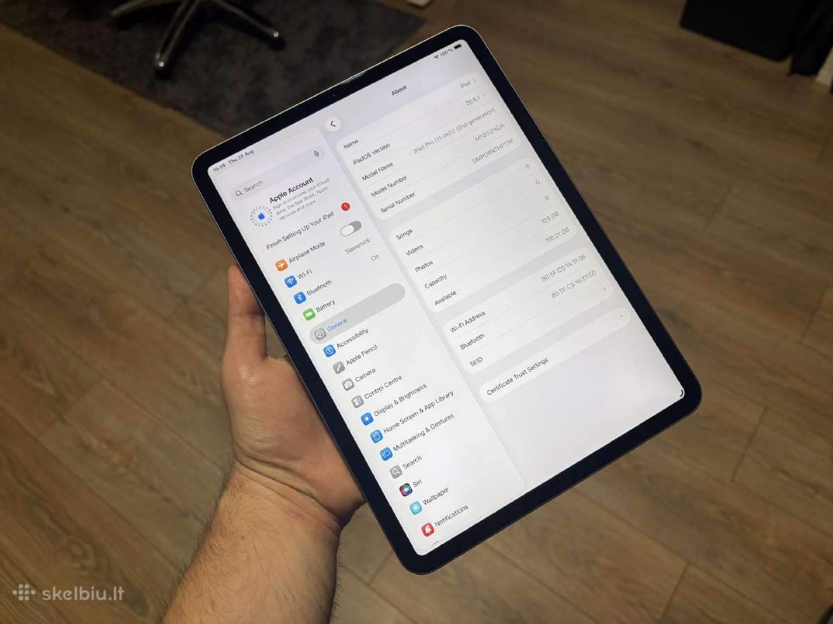 iPad Pro 11 128 GB (2 kartos, A2228) – 95% - nuotraukos Nr. 2