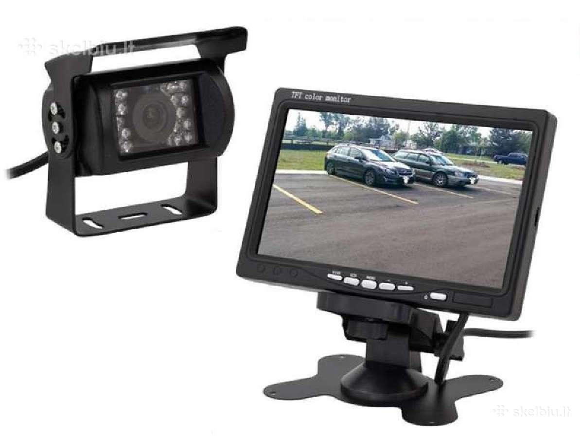 Galinio vaizdo parkavimosi kmera ir LCD monitorius - nuotraukos Nr. 2