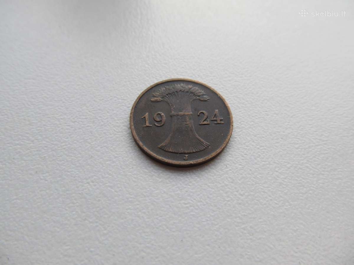 1 reichspfennig , Vokietija , 1924 J , 1925 J - nuotraukos Nr. 2