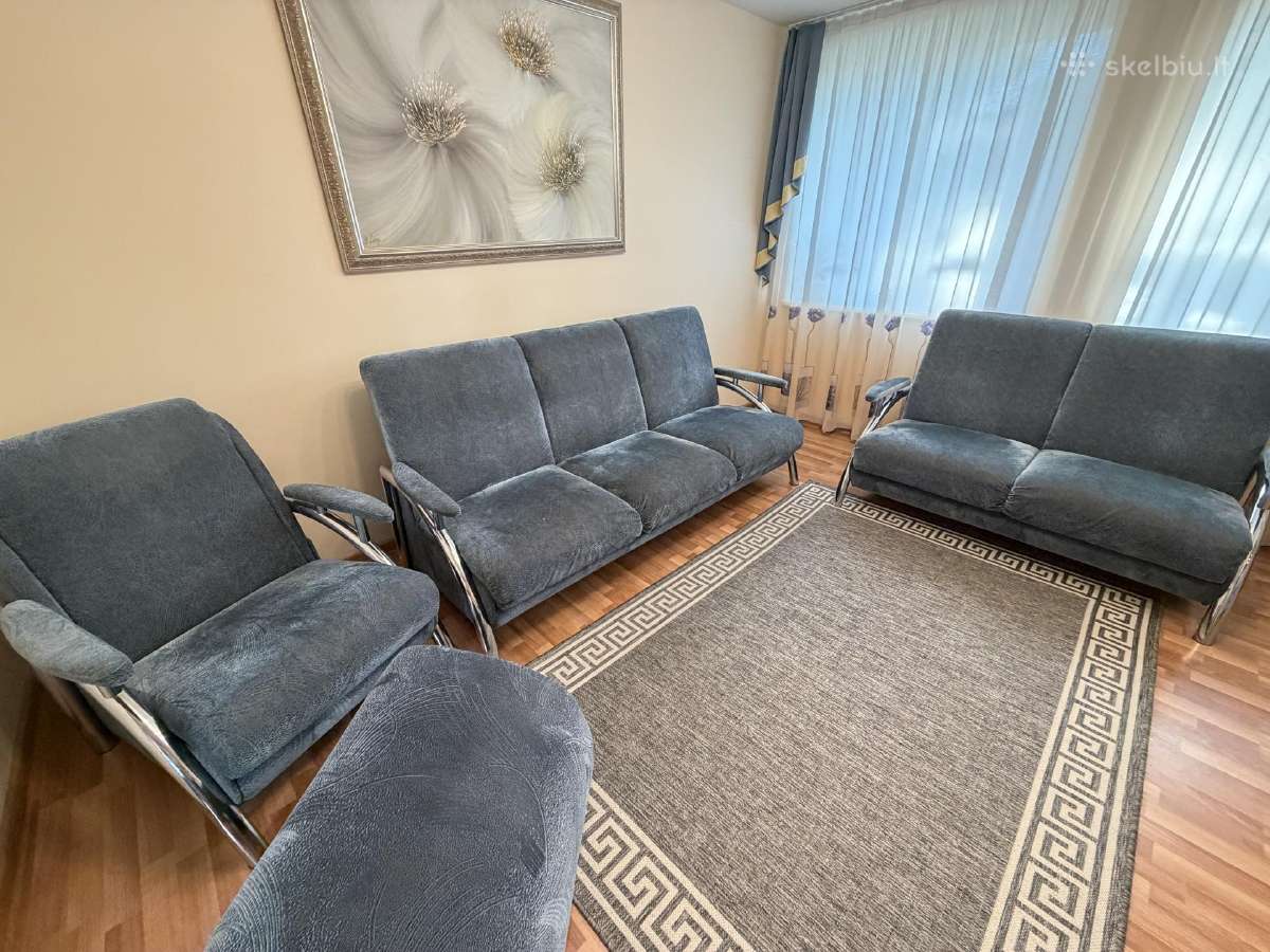 Sofa lova 3, 2 vietų, fotelis, pufas (komplektas) - nuotraukos Nr. 3