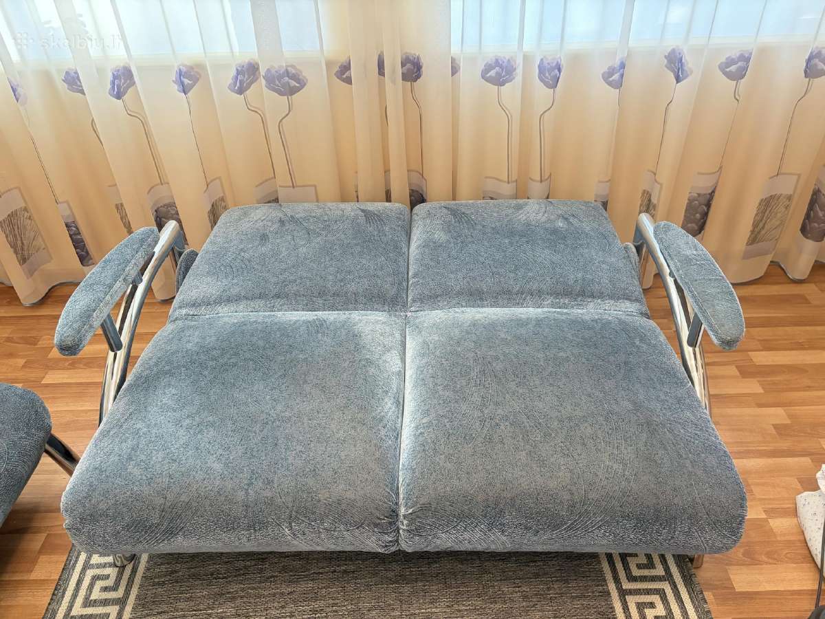 Sofa lova 3, 2 vietų, fotelis, pufas (komplektas) - nuotraukos Nr. 7
