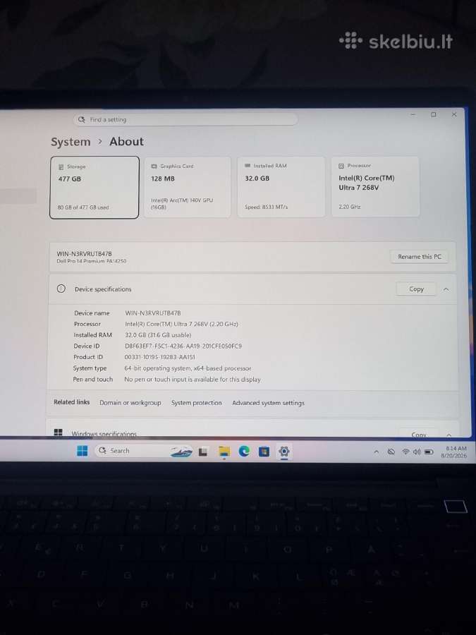Dell Pro 14 Premium - nuotraukos Nr. 8