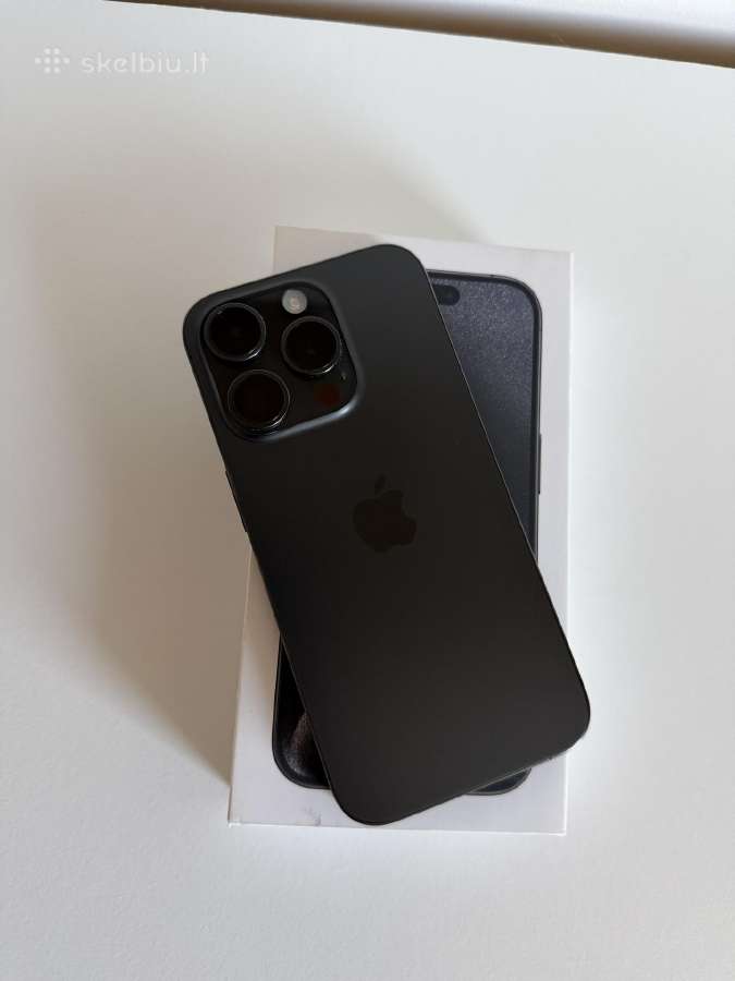 Apple iPhone 15 Pro 512 GB, Black Titanium - nuotraukos Nr. 2