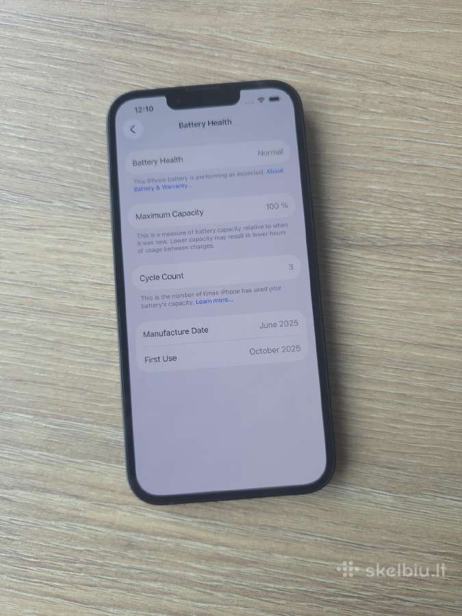 iPhone 16e 128gb, 100% Battery - nuotraukos Nr. 3