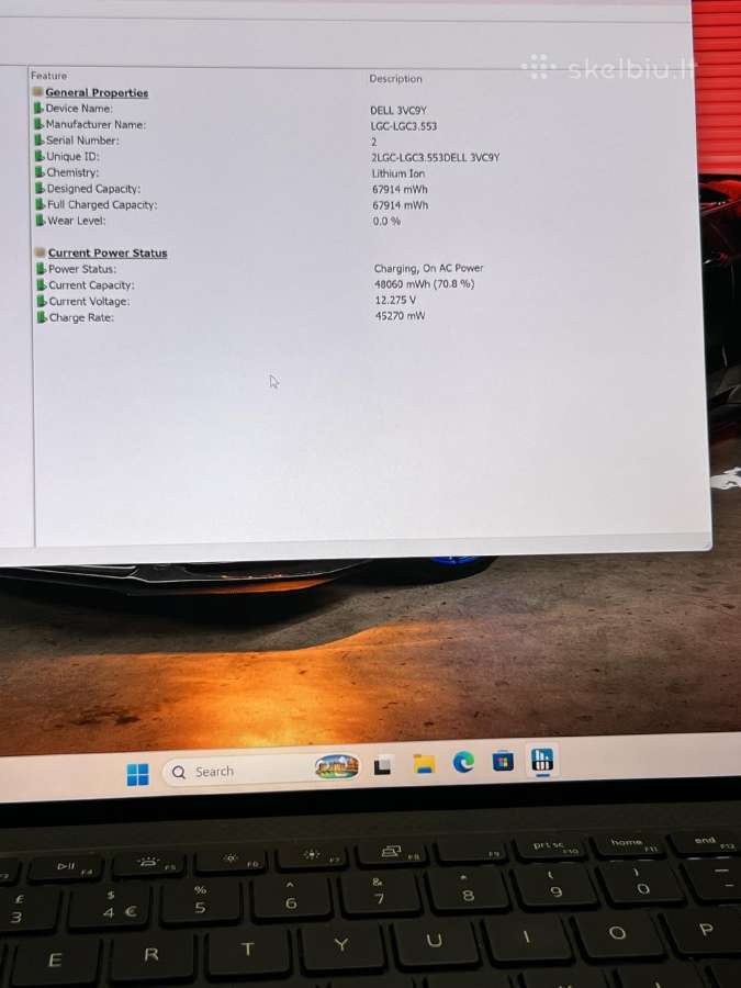 Dell Precision 5560 i7 4k Touch - nuotraukos Nr. 10