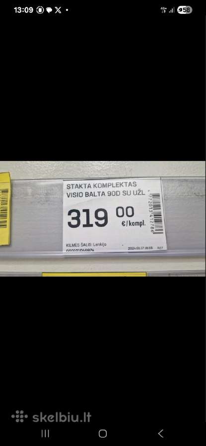 Parduodu nematomas/priglaistomas duris su stakta - nuotraukos Nr. 5