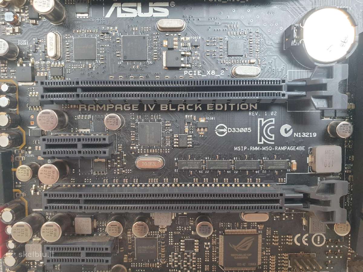 Asus Rog Rampage Iv Black Edition(x79) + i7-4930k - nuotraukos Nr. 4