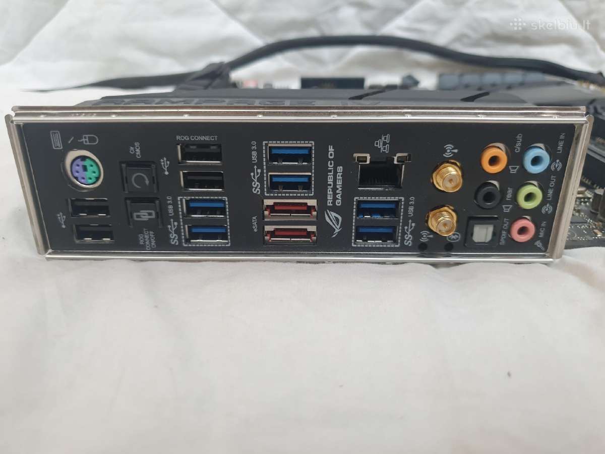Asus Rog Rampage Iv Black Edition(x79) + i7-4930k - nuotraukos Nr. 9