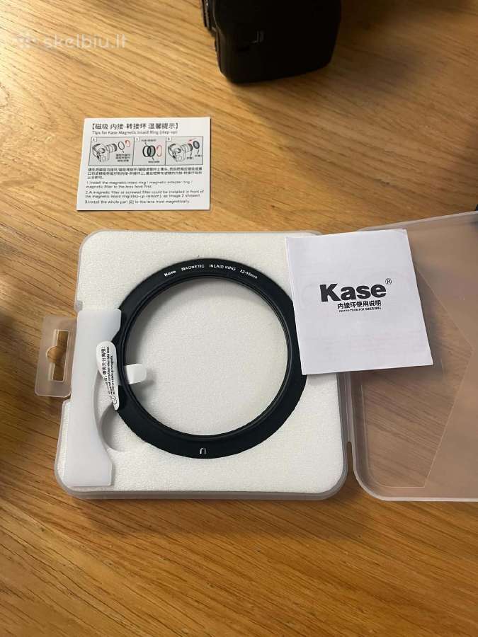 Kase Inlaid Magnetic Step Up Ring 82-95mm – naujas - nuotraukos Nr. 2