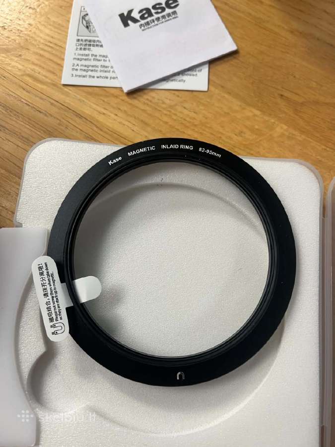 Kase Inlaid Magnetic Step Up Ring 82-95mm – naujas - nuotraukos Nr. 3