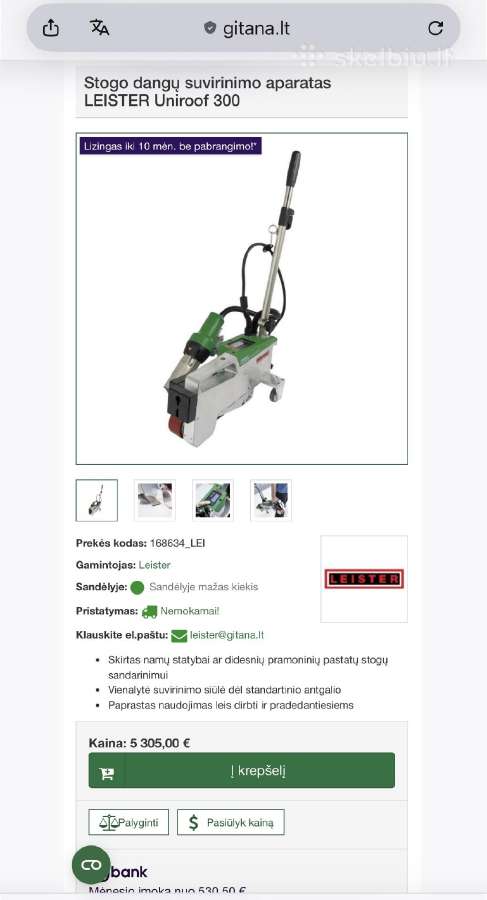 Leister Uniroof 300 - nuotraukos Nr. 7